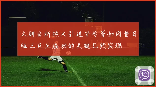 文胖分析热火引进字母哥如同昔日组三巨头成功的关键已然实现